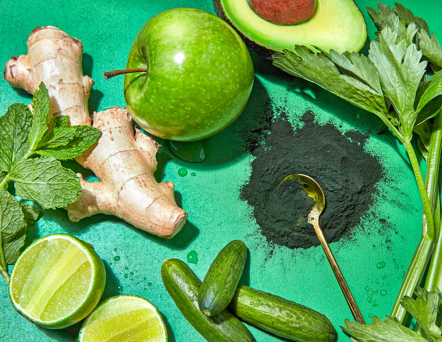 Marx_Photography_Food_Green_Smoothie Ingredients